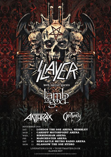 slayer tour wikipedia